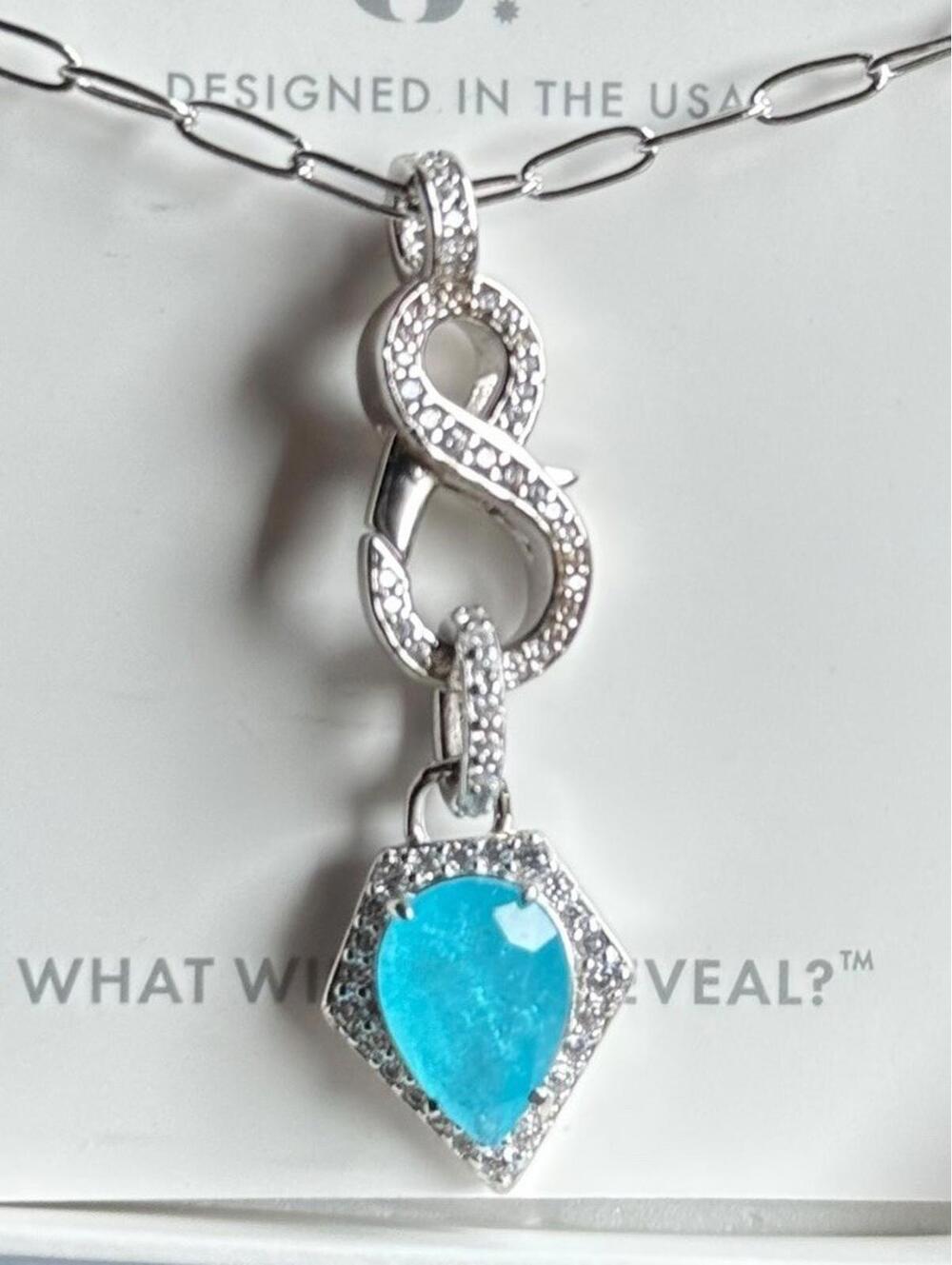 Bomb Party Necklace Unicorn Alert! 1/100 NK96008 Blue Quartz on .925 Sterling